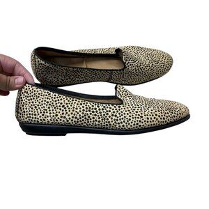 Aerosoles Betunia Slip-On Loafer with Memory Foam Spotted Tan Size 10 Cowhair